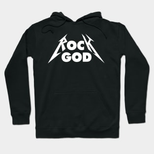 Metallica 'Rock God' Design in White Hoodie